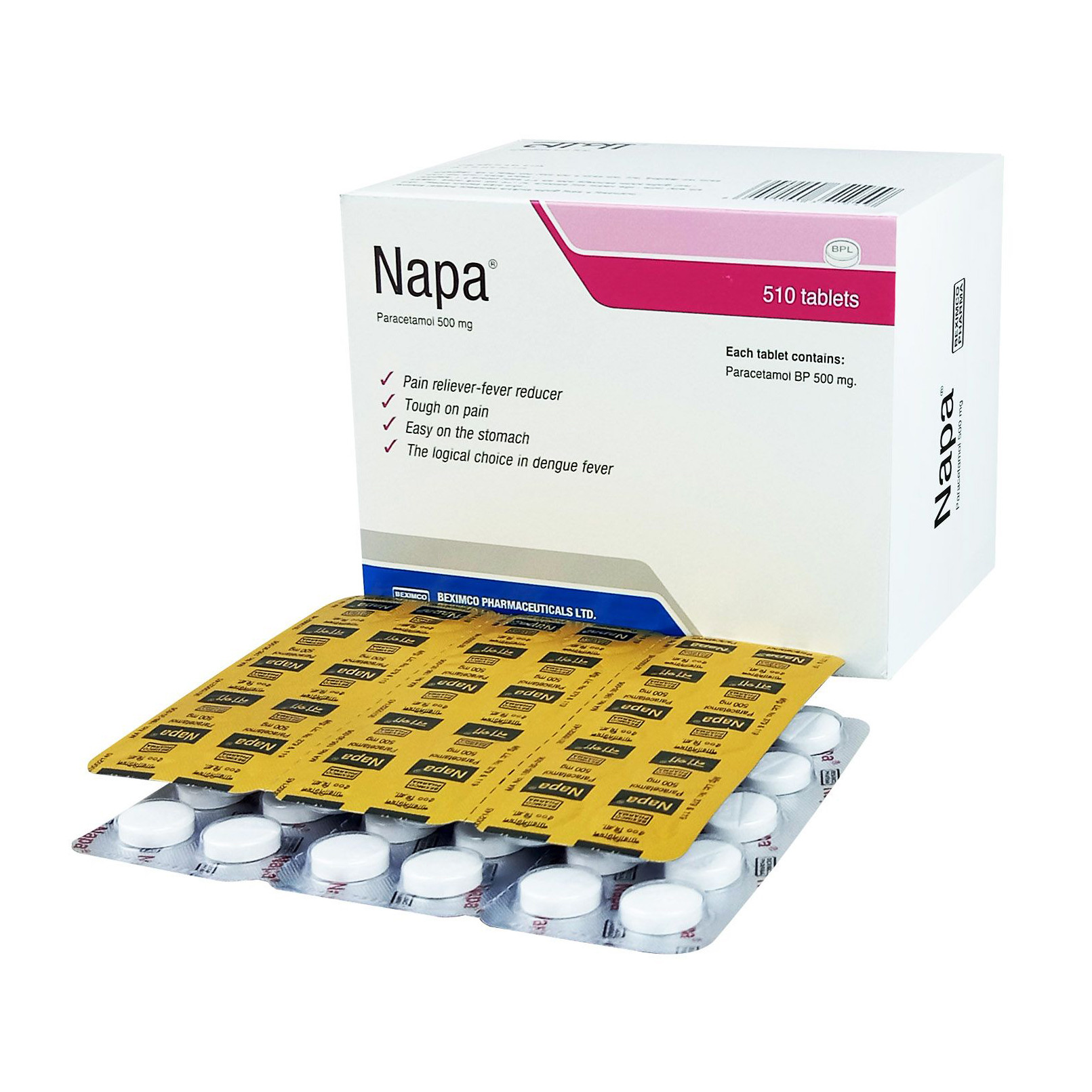 Napa 500 mg 10 Pcs